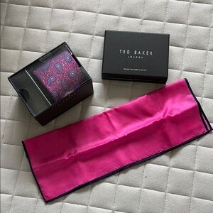 Ted Baker Pink Tie, Pocket Square Set